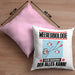 Meeresbiologe Kissen mit Füllung 40x40 Geschenk für Meeresbiologe Der Mann Der Alles Kann Geschenkidee zum Geburtstag (Grau) Rosa Trendation