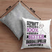 Baseballspieler Geschenk Lustiger Spruch für Baseballspieler Geschenkidee Bester Baseballspieler Der WeltKissen mit Füllung 40x40 (Grau) Grau Trendation