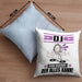 DJ Kissen mit Füllung 40x40 Geschenk für DJ Der Mann Der Alles Kann Geschenkidee zum Geburtstag (Grau) Blau Trendation