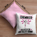 Chemiker Kissen mit Füllung 40x40 Geschenk für Chemiker Der Mann Der Alles Kann Geschenkidee zum Geburtstag (Grau) Rosa Trendation