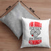 Boule Kissen mit Füllung 40x40 Geschenk Boule-Spieler Geschenkidee Spruch Für Boule Geboren Zur Arbeit (Grau) Grau Trendation