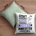 Hundesitter Geschenk Lustiger Spruch für Hundesitter Geschenkidee Bester Hundesitter Der WeltKissen mit Füllung 40x40 (Grau) Grün Trendation