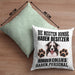 Border Collies Besitzer Kissen mit Füllung 40x40 Geschenk Lustiger Spruch Geschenkidee Besitzerin Border Collies Haben Personal (Grau) Grün Trendation