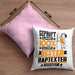 Raptexter Geschenk Lustiger Spruch für Raptexter Geschenkidee Bester Raptexter Der WeltKissen mit Füllung 40x40 (Grau) Rosa Trendation