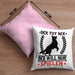 Hund Kissen mit Füllung 40x40 Geschenk Hunde-Besitzer Geschenkidee (Grau) Rosa Trendation