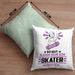 Skater Geschenk Kissen mit Füllung 40x40 So Gut Kann Nur Ein Skater Aussehen Geschenkidee (Grau) Grün Trendation