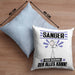 Sänger Kissen mit Füllung 40x40 Geschenk für Sänger Der Mann Der Alles Kann Geschenkidee zum Geburtstag (Grau) Blau Trendation