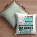 Tierwohlhaber Geschenk Kissen mit Füllung 40x40 Lustiger Spruch Erheben Sie Sich Der Tierwohlhaber Betritt den Raum (Grau) Grün Trendation