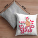 K-Pop Girl Kissen mit Füllung 40x40 Geschenkidee für K-Pop Fans Asiatische Musik (Grau) Grau Trendation