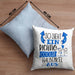 Halbenkel Kissen mit Füllung 40x40 Geschenk So Sieht Ein RIchtig Cooler Halbenkel Aus Geschenkidee Lustiger Spruch Geburtstag (Grau) Blau Trendation