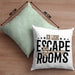 Escape Room Lustige Kissen mit Füllung 40x40 Escape Room Fans Geschenkidee (Grau) Grün Trendation