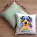 Jack Russell Besitzer Farbe Love Kissen mit Füllung 40x40 Geschenk Lustiger Spruch Geschenkidee Jack Russell Besitzerin (Grau) Grün Trendation