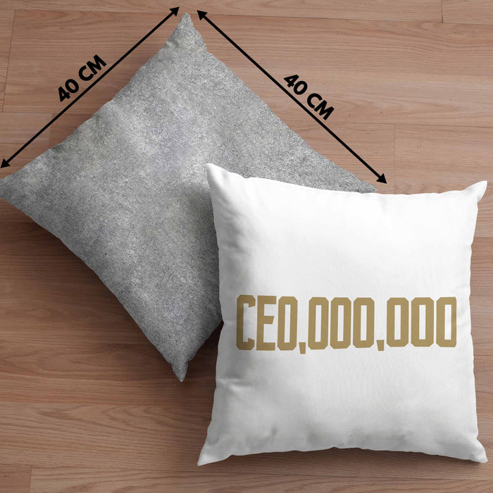 Entrepreneur Kissen mit Füllung 40x40 Entrepreneurship Geschenk Spruch Motivation Idee Geschenkidee (Grau) Grau Trendation