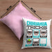 Chihuahua Besitzer Kissen mit Füllung 40x40 Geschenk Lustiger Spruch Geschenkidee Chihuahua Tricks Bleib (Grau) Rosa Trendation