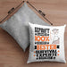 Survival-Experte Geschenk Lustiger Spruch für Survival-Experte Geschenkidee Bester Survival-Experte Der WeltKissen mit Füllung 40x40 (Grau) Grau Trendation
