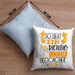 So Sieht Ein Richtig Cooler Geocacher Aus Geschenk Kissen mit Füllung 40x40 Lustiger Spruch Geschenkidee (Grau) Blau Trendation