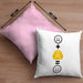 Baustelle Kissen mit Füllung 40x40 Geschenkidee für Bauarbeiter Geburtstag Lustiges Geschenk :( + Sicherheitshelm = :) (Grau) Rosa Trendation