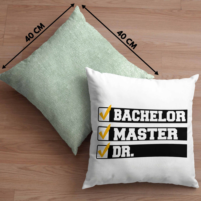 Doktortitel Bestanden Kissen mit Füllung 40x40 Geschenk (Grau) Grün Trendation