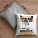 Drum-and-Bass-DJ Kissen mit Füllung 40x40 Geschenk für Drum-and-Bass-DJ Geburtstag Lustiger Spruch Was Ist Deine Superkraft (Grau) Grau Trendation