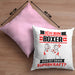 Boxer Kissen mit Füllung 40x40 Geschenk für Boxer Geburtstag Lustiger Spruch Was Ist Deine Superkraft (Grau) Rosa Trendation