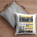 Verkäufer Geschenk Kaffee-Kissen mit Füllung 40x40 Geschenkidee für Verkäufer Ich Bin Verkäufer Ich Kann Es Dir Erklären Jedoch Nicht Für Dich Verstehen Spruch Lustig (Grau) Grau Trendation