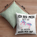 Lustige Ich Reg Mich Nicht Auf Kissen mit Füllung 40x40 Mit Spruch Einhorn Geschenk Mama Freundin Kollegin Geschenkidee Arbeit Frauen (Grau) Grün Trendation