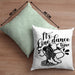 Lustige Kissen mit Füllung 40x40 "It's Line Dance Time" Geschenk Line Dance Fans (Grau) Grün Trendation