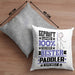 Paddler Geschenk Lustiger Spruch für Paddler Geschenkidee Bester Paddler Der WeltKissen mit Füllung 40x40 (Grau) Grau Trendation
