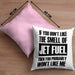 Fuel Kissen mit Füllung 40x40 Geschenk für Fluglotsen mit Spruch (Grau) Rosa Trendation
