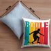 Boule Kissen mit Füllung 40x40 für Boule-Spieler als Geschenkidee Spruch (Grau) Blau Trendation