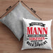 Ehemann Kissen mit Füllung 40x40 Geschenk Ich Bin Ein Mann Ich Kann Dinge Schon Vergessen Geschenk Von Ehefrau (Grau) Grau Trendation