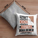 Boulderer Geschenk Lustiger Spruch für Boulderer Geschenkidee Bester Boulderer Der WeltKissen mit Füllung 40x40 (Grau) Grau Trendation