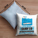 Surfer Geschenk Kissen mit Füllung 40x40 Ich Bin Surfer Aber Sag Doch Einfach Superheld Lustige Geschenkdiee für Surfer (Grau) Blau Trendation
