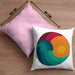 Kitesurfing Kissen mit Füllung 40x40 Geschenk für Kitesurfer Geschenkidee Retro Vintage Grafiken (Grau) Rosa Trendation