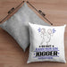 Jogger Geschenk Kissen mit Füllung 40x40 So Gut Kann Nur Ein Jogger Aussehen Geschenkidee (Grau) Grau Trendation