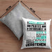 Pilates-Enthusiast Geschenk Kaffee-Kissen mit Füllung 40x40 Geschenkidee für Pilates-Enthusiast Ich Bin Pilates-Enthusiast Ich Kann Es Dir Erklären Jedoch Nicht Für Dich Verstehen Spruch Lustig (Grau) Grau Trendation