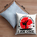Karate-Kissen mit Füllung 40x40 Geschenk Kampfsport-Fans Jiu Jitsu Geschenkidee I Dont Need A Weapon I Am One (Grau) Blau Trendation