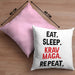 Krav Maga Kissen mit Füllung 40x40 Geschenk Kampfsportler Geschenkidee Selbstverteidigung (Grau) Rosa Trendation