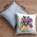Schäferhund Besitzer Farbe Love Kissen mit Füllung 40x40 Geschenk Lustiger Spruch Geschenkidee Schäferhund Besitzerin (Grau) Blau Trendation