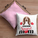 Cocker Spaniel Besitzer Mom Mama Kissen mit Füllung 40x40 Geschenk Lustiger Spruch Geschenkidee Cocker Spaniel Besitzerin (Grau) Rosa Trendation