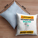 Biologe Kissen mit Füllung 40x40 Geschenk Lustiger Spruch Geschenkidee für Biologe Achtung Hochleistungs Biologe Bei Der Arbeit (Grau) Blau Trendation