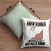 Abenteurer Kissen mit Füllung 40x40 Geschenk für Abenteurer Der Mann Der Alles Kann Geschenkidee zum Geburtstag (Grau) Grün Trendation