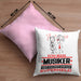 Musiker Geschenk Kissen mit Füllung 40x40 Ich Bin Musiker Aber Sag Doch Einfach Superheld Lustige Geschenkdiee für Musiker (Grau) Rosa Trendation