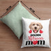 Golden Retriever Besitzer Mom Mama Kissen mit Füllung 40x40 Geschenk Lustiger Spruch Geschenkidee Golden Retriever Besitzerin (Grau) Grün Trendation