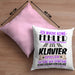 Klavier-Spieler Kissen mit Füllung 40x40 Geschenk Piano Ich Mache Keine Fehler (Grau) Rosa Trendation