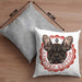 Boxer Hunde Kissen mit Füllung 40x40 Geschenk Hundebesitzerin Boxer Frauchen Herrchen Geschenkidee Kaffee-Kissen mit Füllung 40x40 Limited Edition (Grau) Grau Trendation
