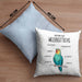 Lustige Wellensittich-Kissen mit Füllung 40x40 Geschenk für Wellensittich-Besitzer (Grau) Blau Trendation
