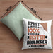 Boulderer Geschenk Lustiger Spruch für Boulderer Geschenkidee Bester Boulderer Der WeltKissen mit Füllung 40x40 (Grau) Grün Trendation