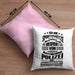 Lustige Schießen-Kissen mit Füllung 40x40 für Sportschützen Geschenk Ich Bin Sportschütze (Grau) Rosa Trendation