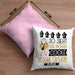 Kosmetikerin Geschenk Kissen mit Füllung 40x40 Lustig Geschenkidee für Kosmetikerin Geburtstag So Sieht Eine Richtig Coole Kosmetikerin Aus Frauen Spruch (Grau) Rosa Trendation